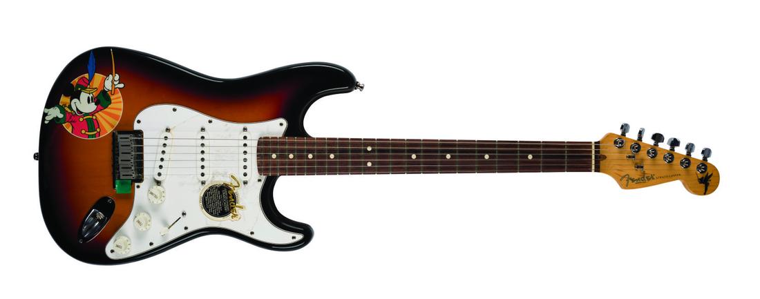 A Disney Studio 75th Anniversary Fender Stratocaster. (1 of 5)