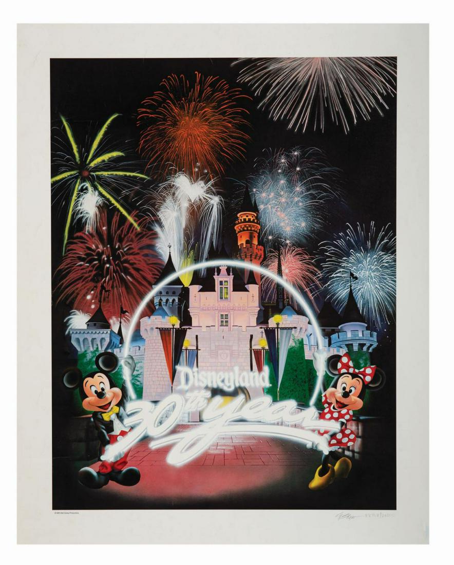 A Signed Disneyland 30th Anniversary Print. (1 of 2)