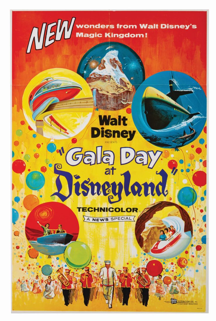 "Gala Day at Disneyland" One Sheet Poster. (1 of 1)