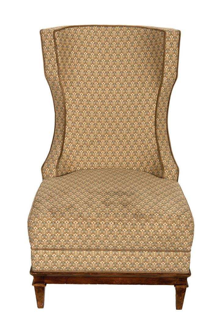 Disney's Grand Floridian Resort & Spa Wing Back Chair.: (Grand Floridian Resort, 2010s) A wing back chair from a suite of the Grand Floridian Resort & Spa at Walt Disney World. Measuring 44.25" tall and 26.5"x26.5" at its widest points, the chair is in goo
