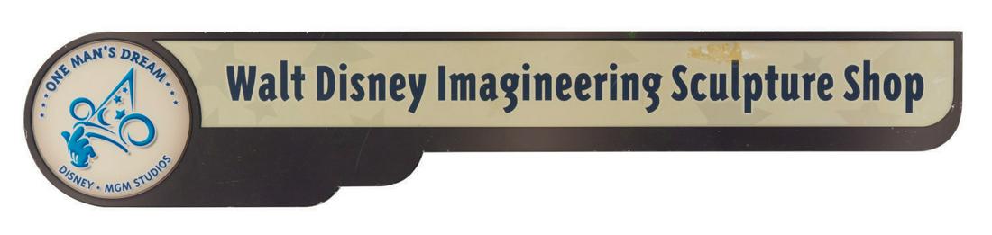 One Man's Dream WDI Sculpture Shop Sign. (1 of 1)