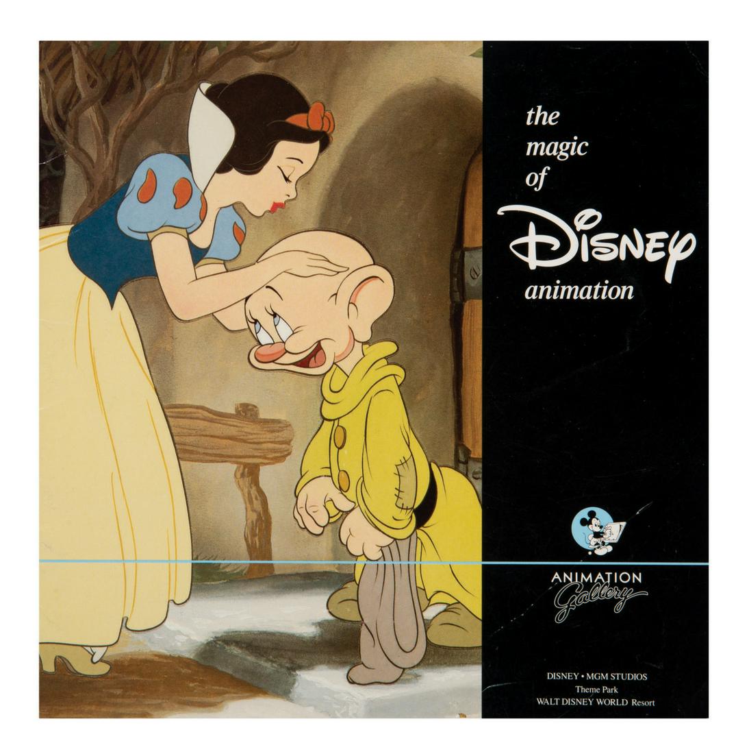 A Walt Disney World Magic Of Animation Booklet.: (Disney-MGM Studios, c.1989) The Magic of Disney Animation souvenir brochure commemorating the Disney Animation Collection exhibit inside the Animation Gallery at Walt Disney World Resort. The magic o