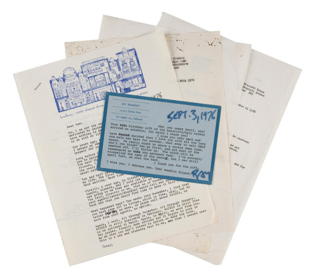 Sam Peckinpah & Ray Bradbury Correspondences (1 of 7)