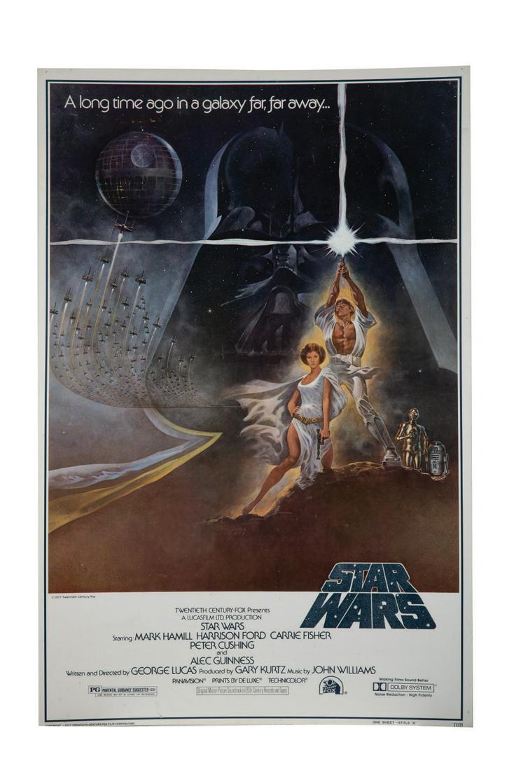 A Rare "Star Wars" Style A One-Sheet Poster. (1 of 1)