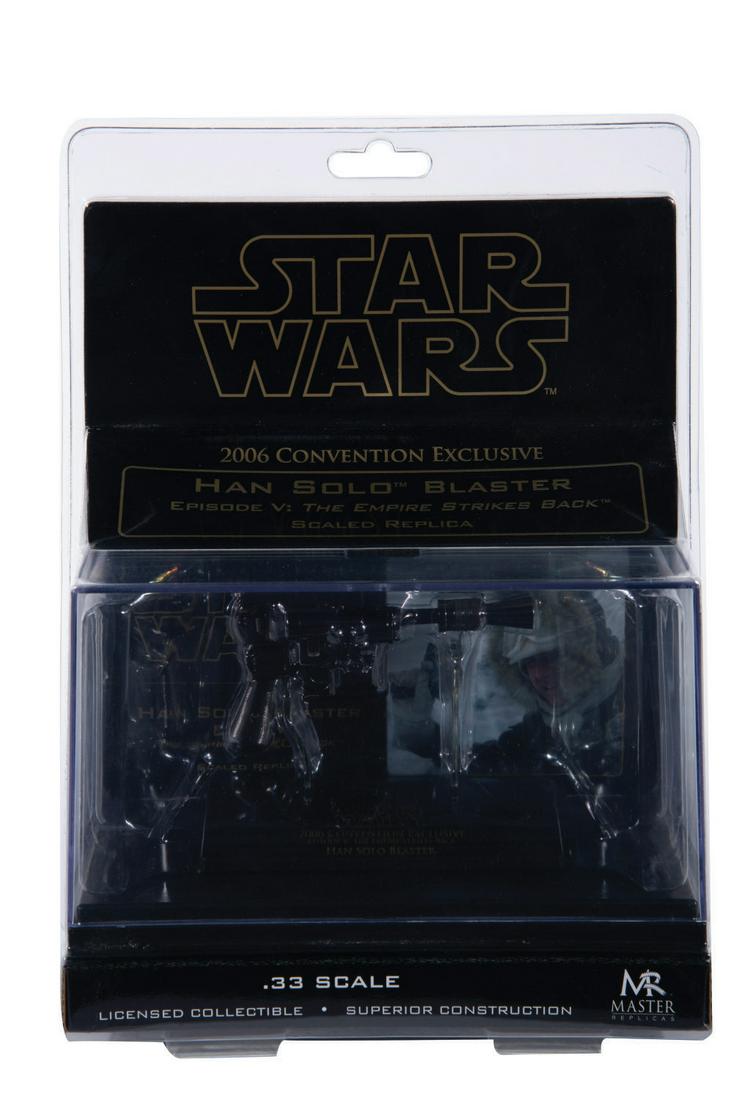 A Scaled Han Solo Blaster With Chrome Flash Hider. (1 of 2)