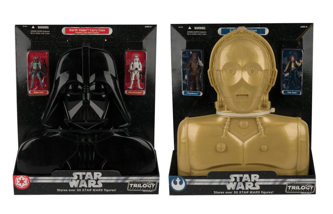 Darth Vader & C-3PO Carry Cases with Figures. (1 of 5)