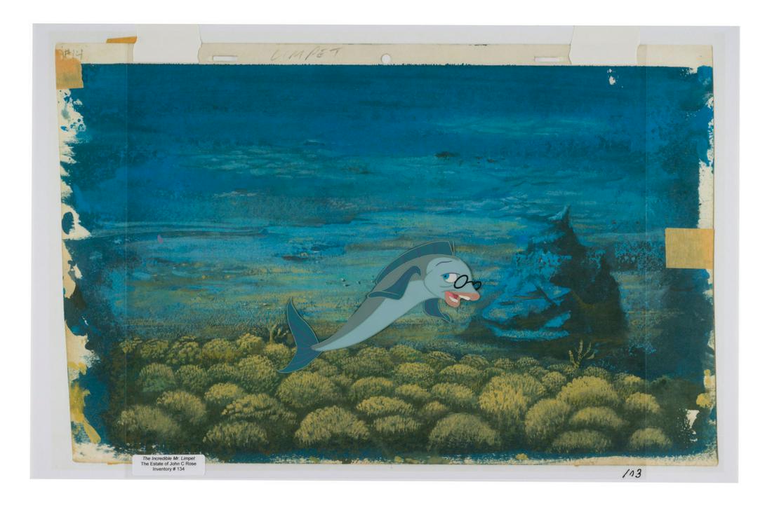 "The Incredible Mr. Limpet" Original Production Cel. (1 of 2)