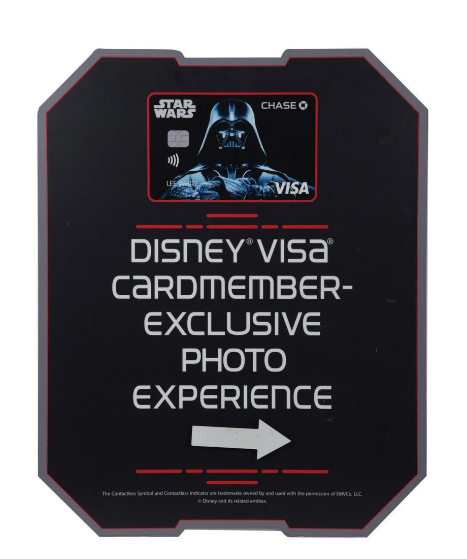A "Disney Visa Cardmember Photo Experience" Sign. (1 of 1)