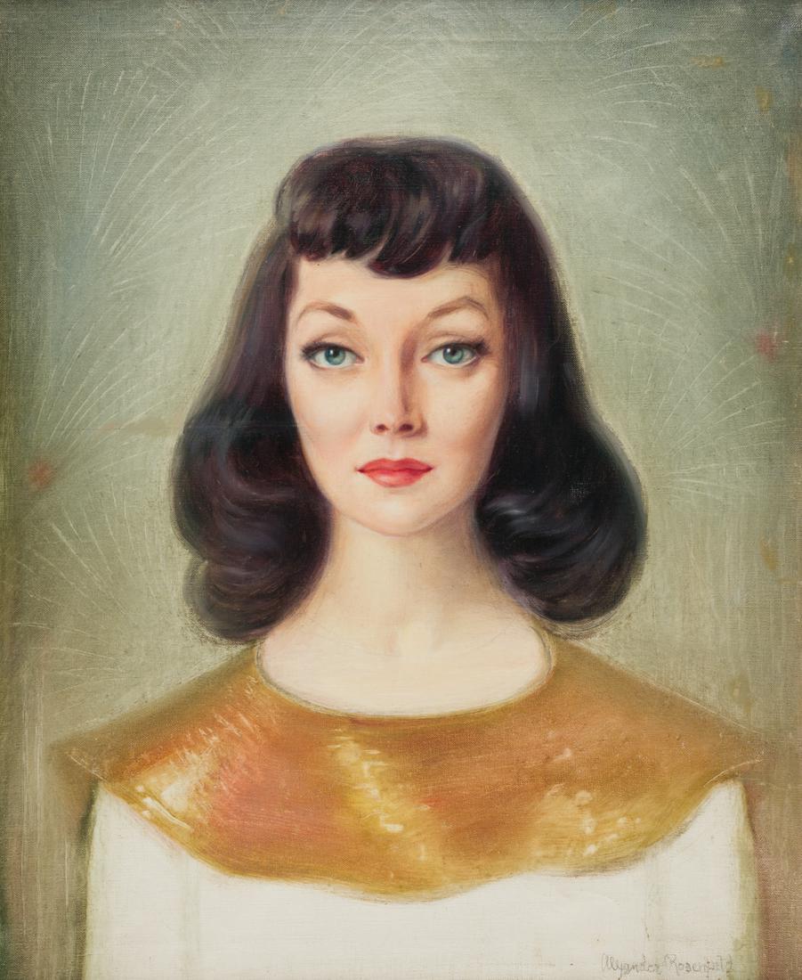 A Portrait of a Woman by Alexander Rosenfeld. (1 of 1)