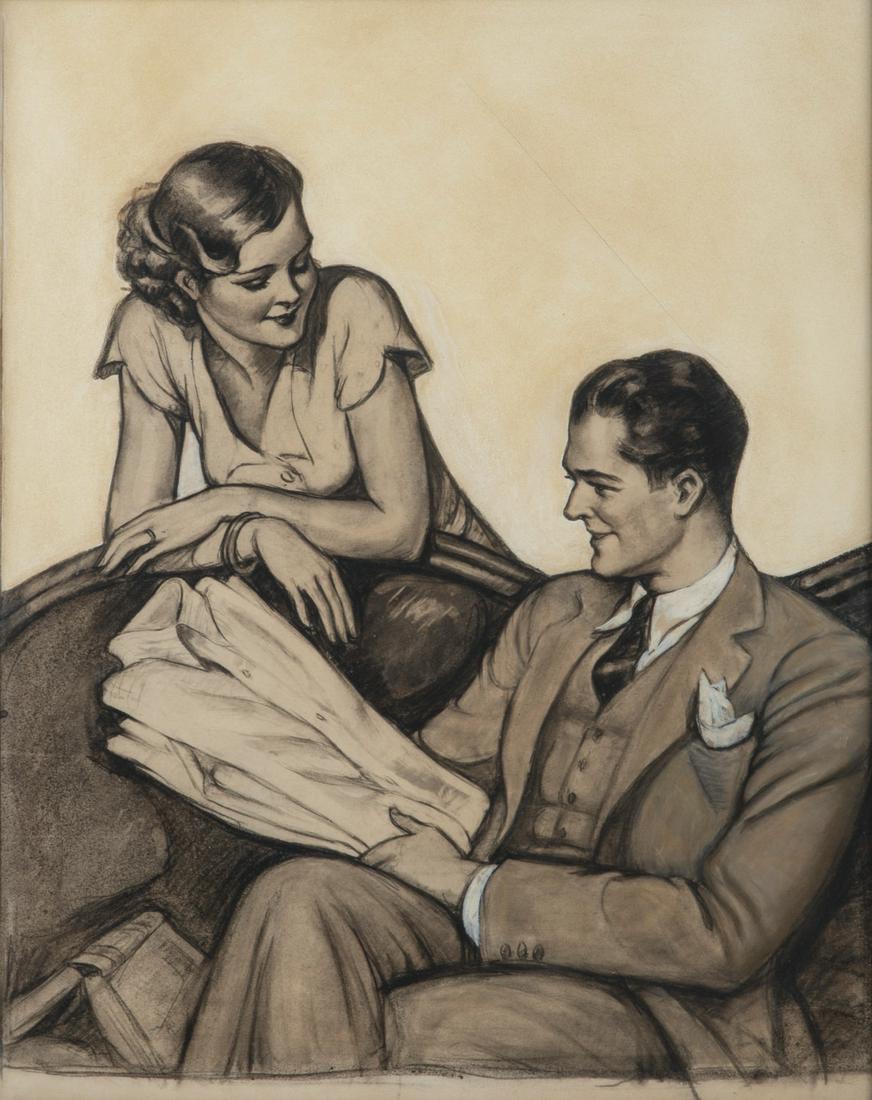 An Original Painting for a Magazine Advertisement. (1 of 2)