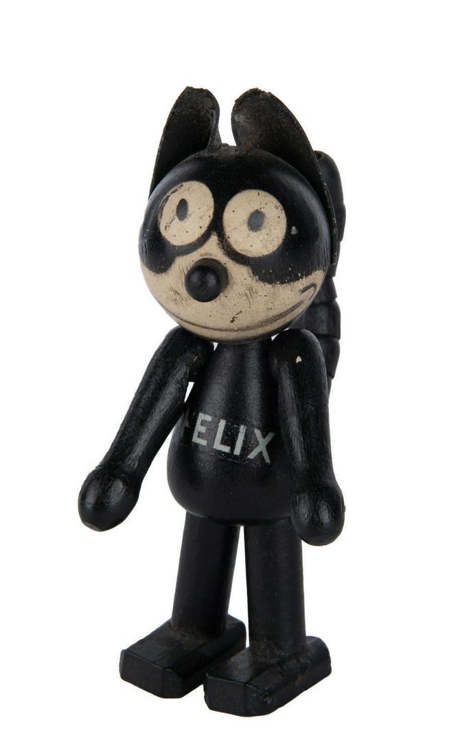 A Felix the Cat  Wood Jointed Doll. (1 of 2)