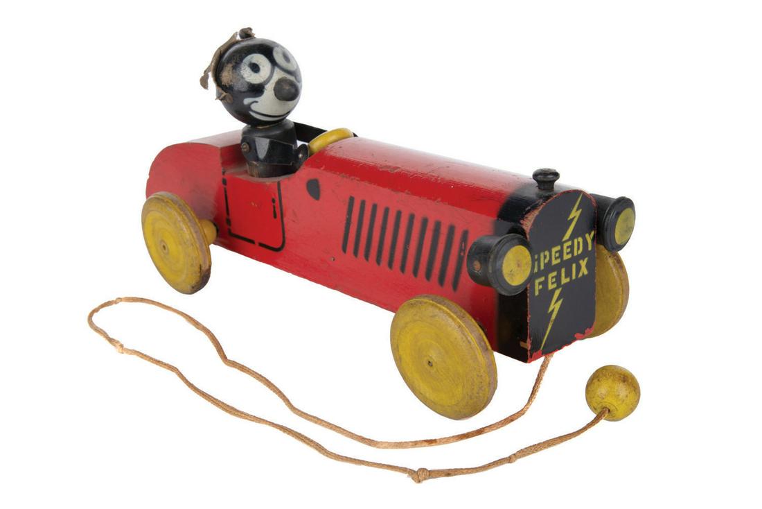 A "Speedy Felix" Wooden Pull Toy. (1 of 2)