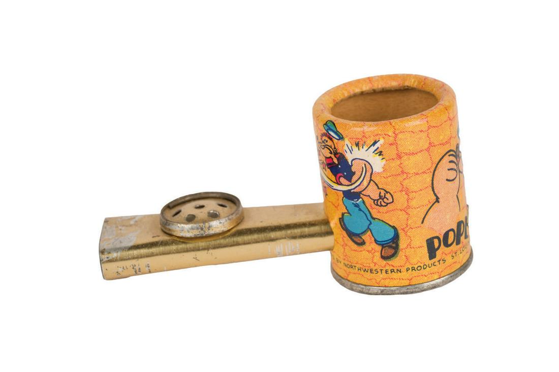 A Popeye Tin Litho Pipe Kazoo. (1 of 1)
