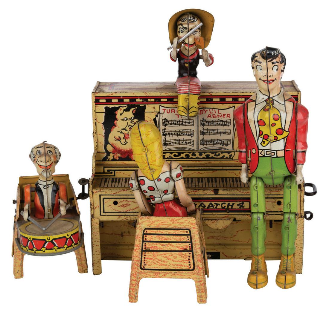 Li'l Abner and His Dogpatch Band Wind-Up Tin Toy. (1 of 3)