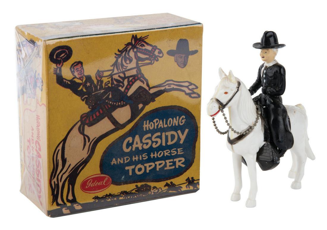 A Hopalong Cassidy and His Horse Topper Toy with box. (1 of 3)