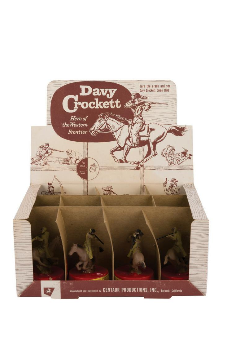 A Pair of Davy Crockett Crank Toy Store Displays. (1 of 3)