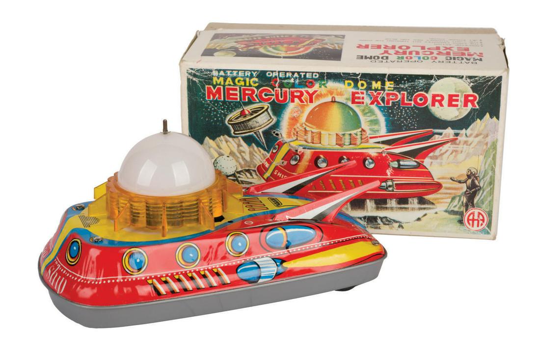 Magic Color Mercury Explorer Tin Toy. (1 of 4)