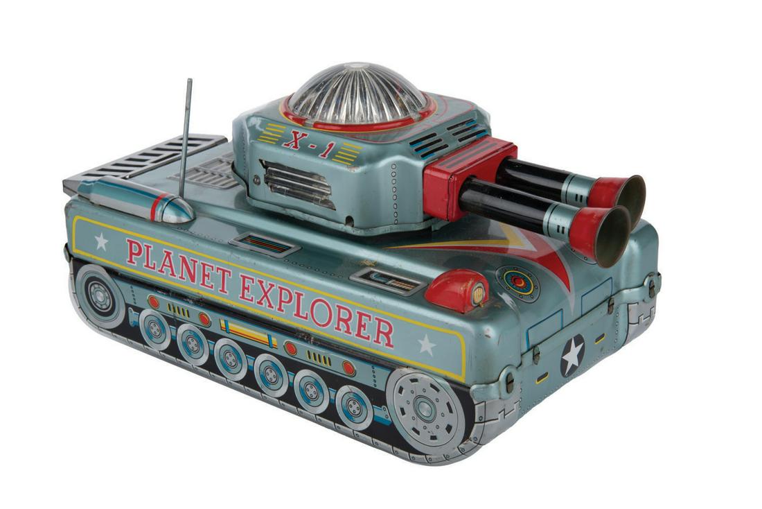 当時物 昭和レトロ 昭和のおもちゃ x-1 planet explorer Planet Explorer Battery Operated Tin To By Alps.