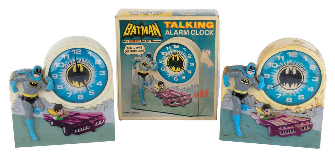 A Pair of Batman Talking Alarm Clocks by Janex. (1 of 4)