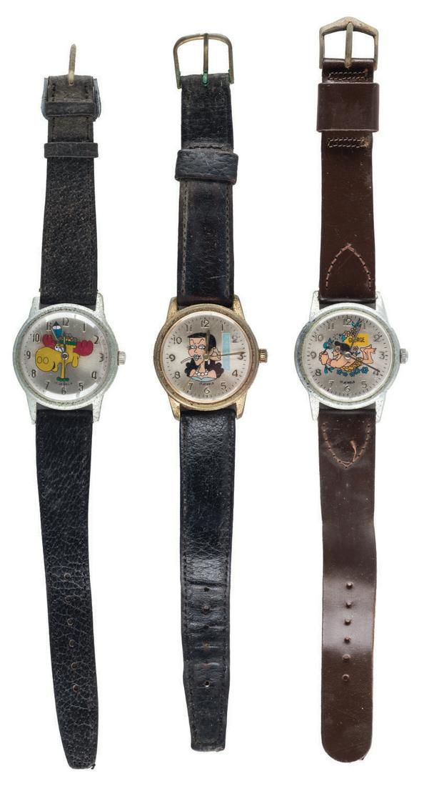A Collection of (3) Jay Ward Character Watches. (1 of 1)