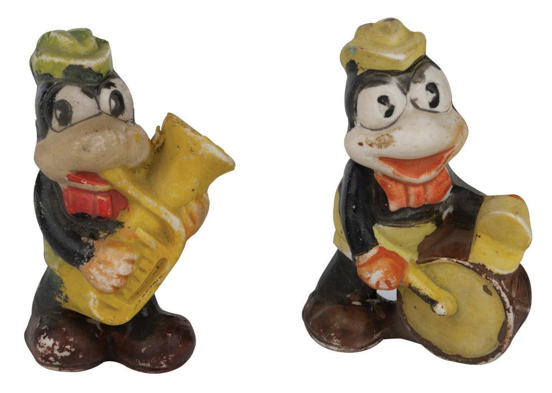 A Pair of Flip the Frog Bisque Figures. (1 of 1)