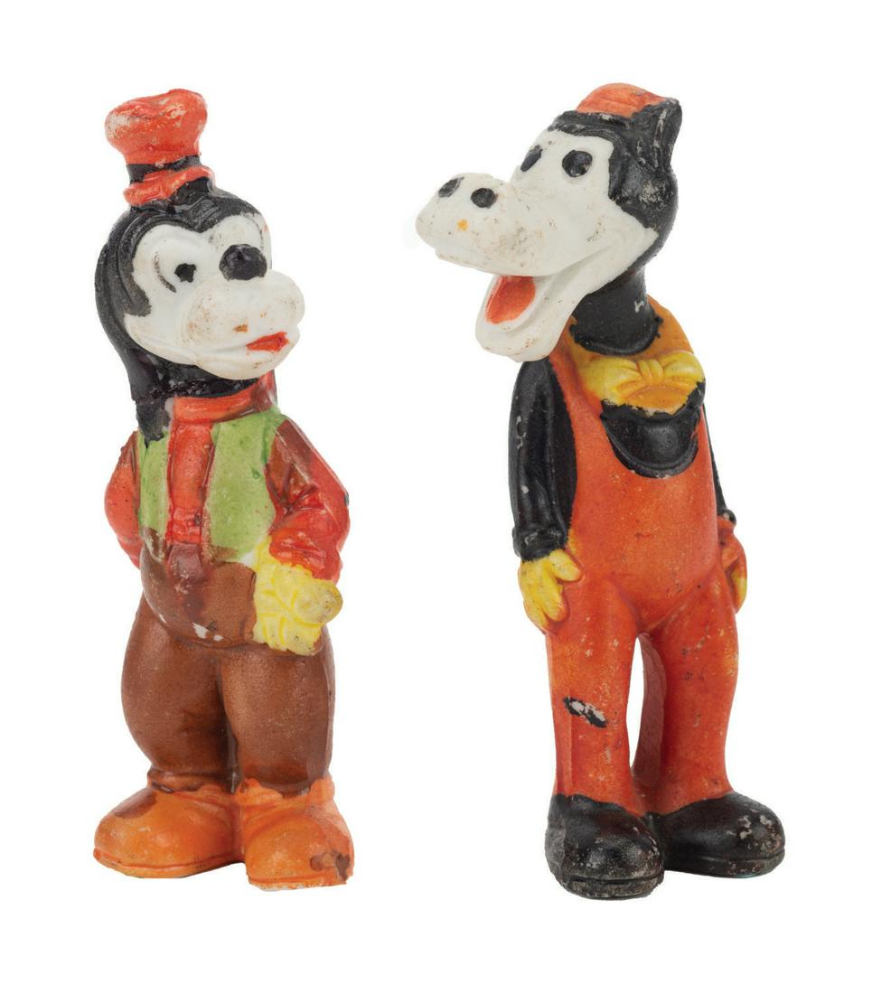 A Rare Pair of Horace & Goofy Bisque Figures. (1 of 1)