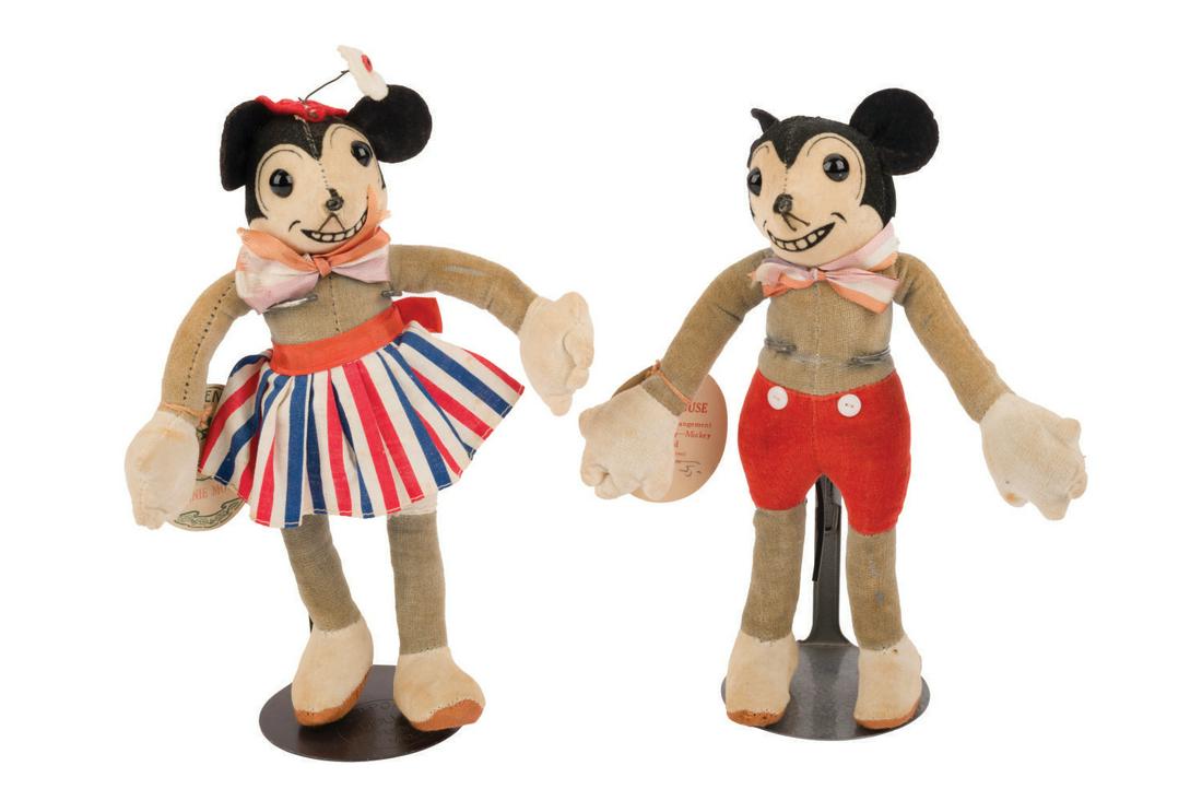 A Pair Of Mickey & Minnie Dolls By Dean's Rag Book Co. (1 of 5)