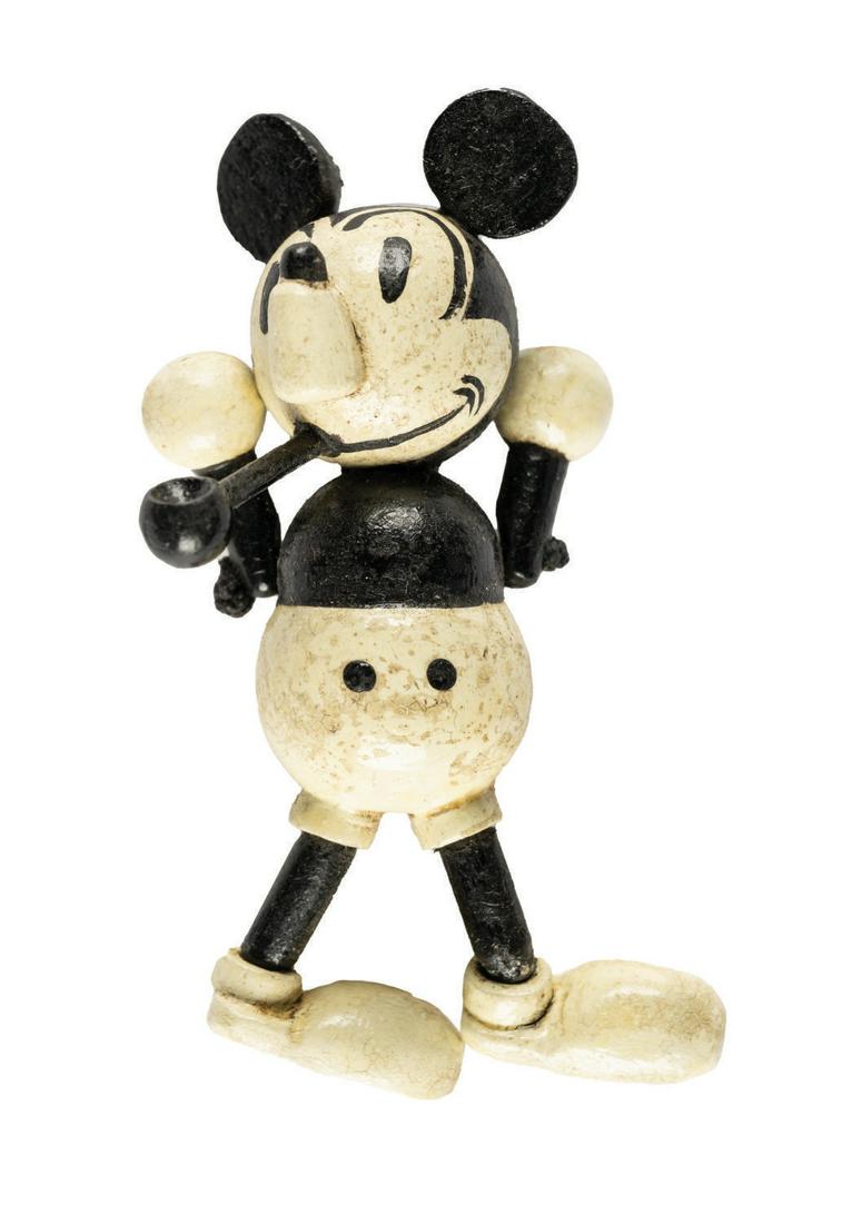 A Collection of (4) UFA Mickey Mouse Wooden Toys. (1 of 5)