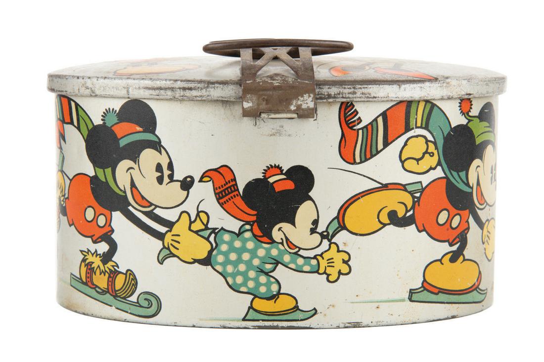 A Rare Italian Mickey Mouse Biscuit Tin Box by Saiwa. (1 of 1)