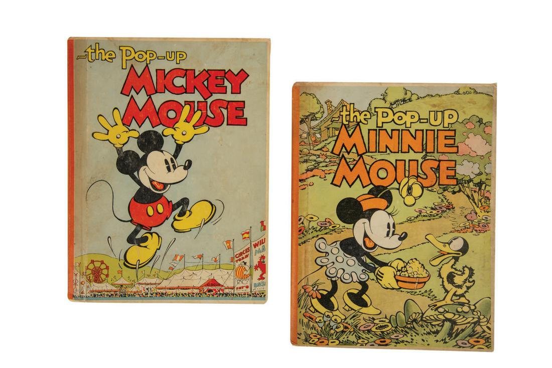 A Pair of Pop-Up Mickey Mouse & Minnie Mouse Books. (1 of 2)