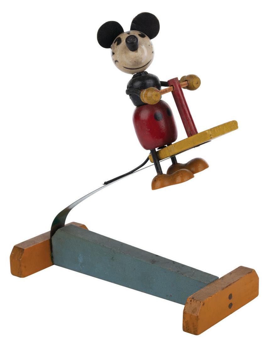 A Mickey Mouse Fun-E-Flex Bouncing Toy. (1 of 1)