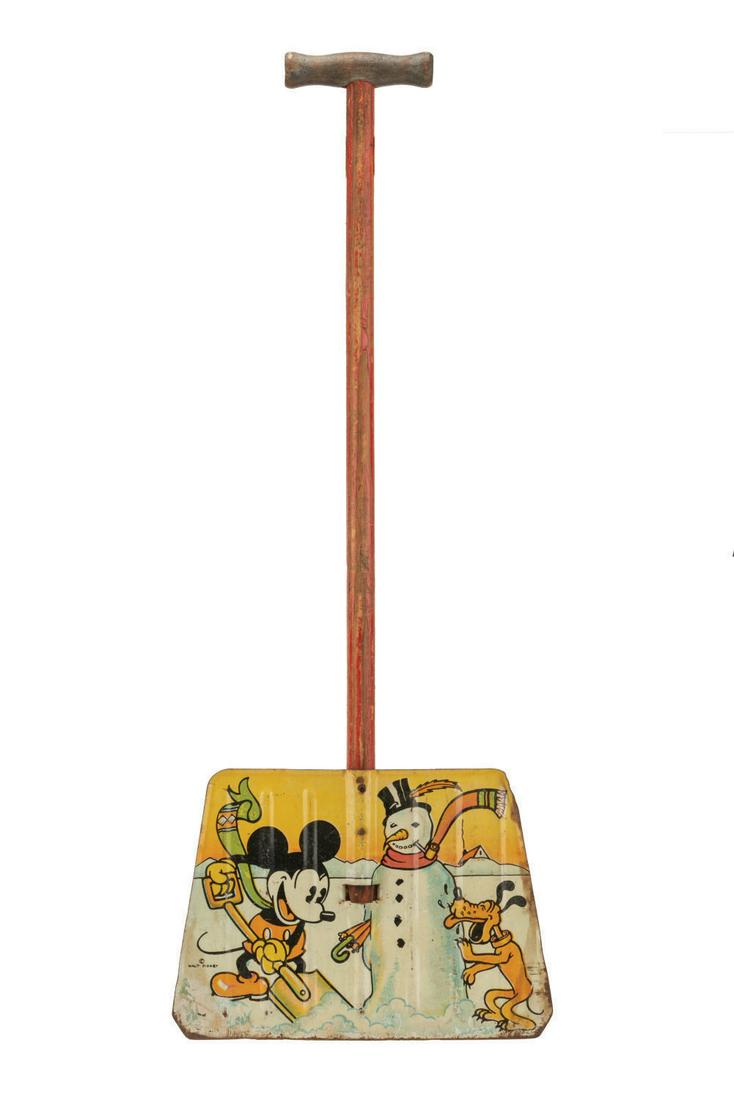 A Mickey Mouse Snow Shovel by Ohio Arts. (1 of 1)