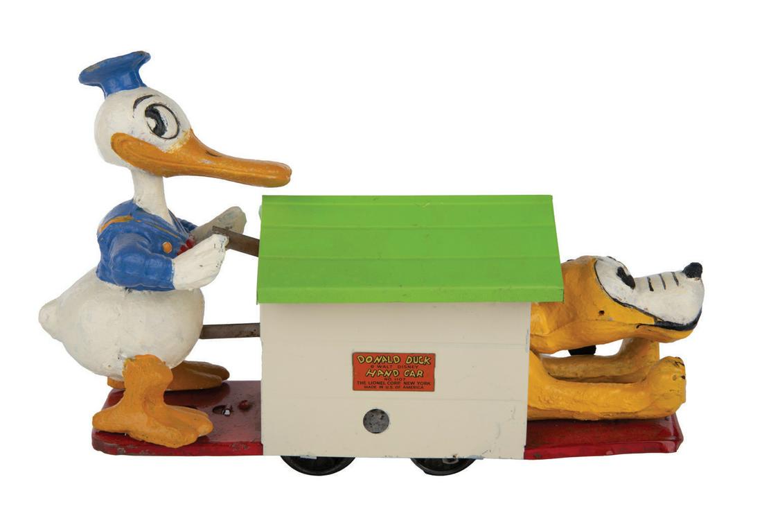 A Lionel Donald Duck Hand Car Wind-Up with Box (1 of 3)