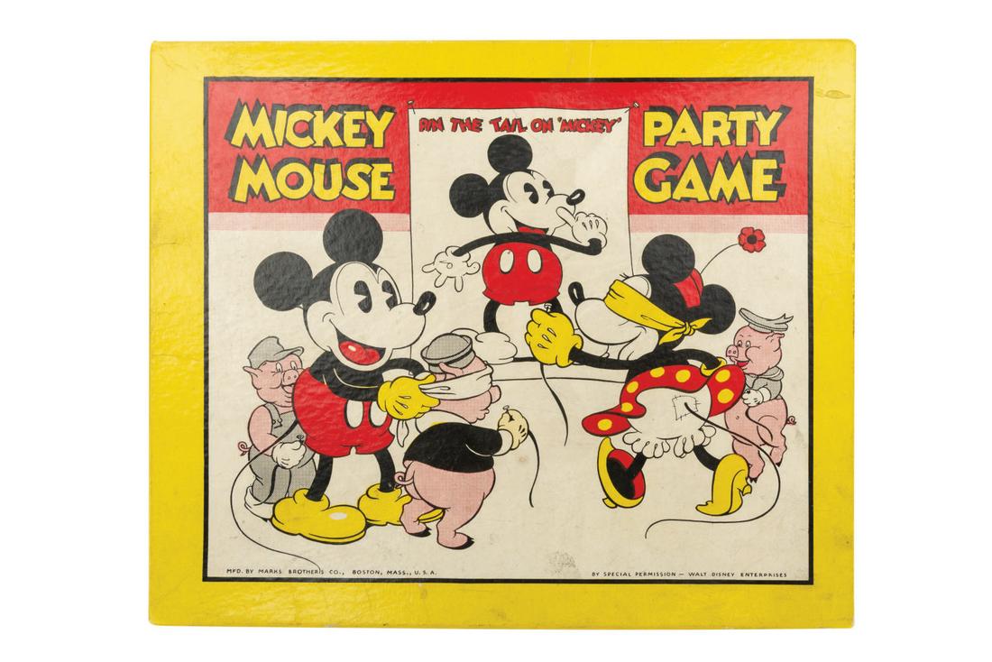 A Boxed Pin the Tail on Mickey Mouse Party Game. (1 of 2)