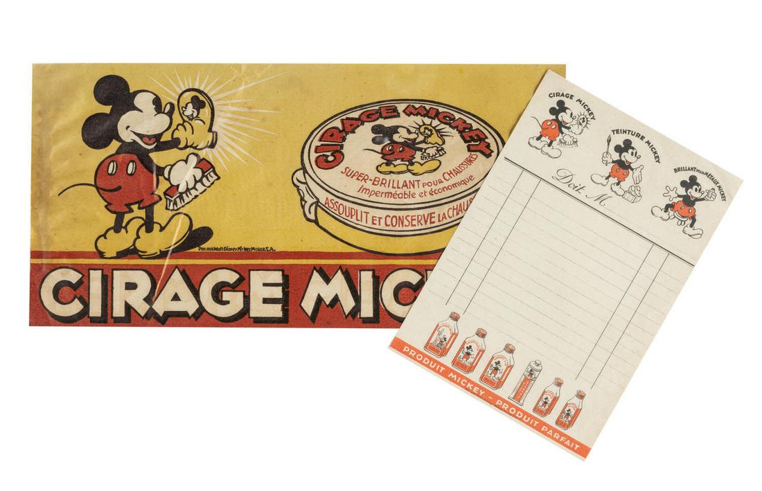 A Mickey Mouse Shoe Polish Sign and Order Form. (1 of 1)