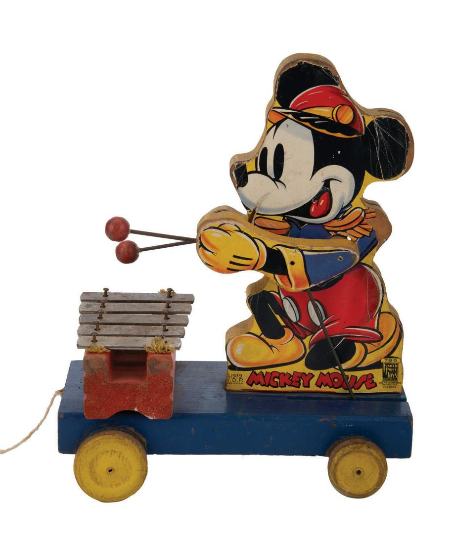 A Rare "Mickey Mouse Band" Pull Toy by Fisher- Price. (1 of 2)