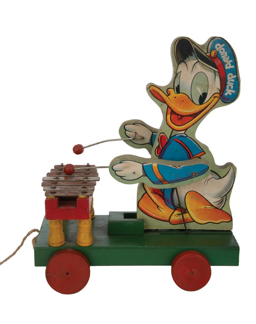 A Large Donald Duck Xylophone Pull Toy by Fisher-Price. (1 of 2)