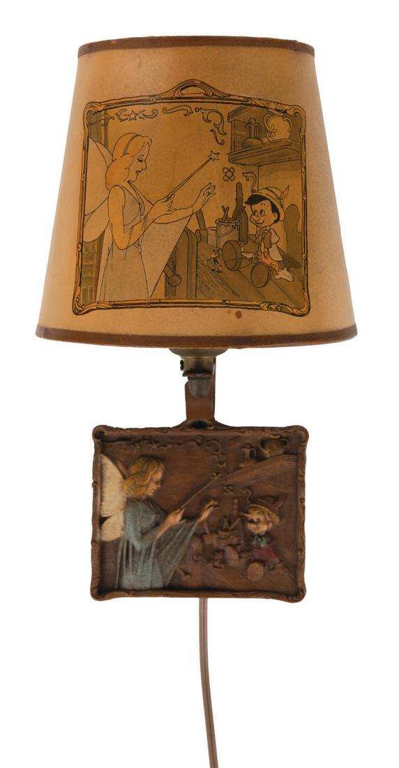 A Rare Pinocchio Syroco Wall Lamp by Multi-Products. (1 of 1)
