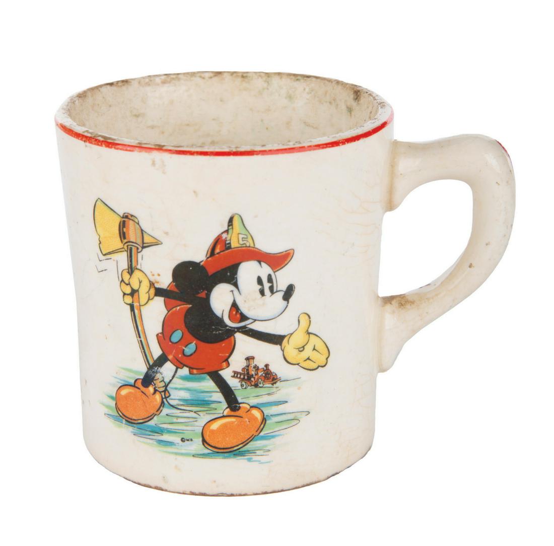 A Mickey Mouse Fireman Cup by Salem China. (1 of 1)