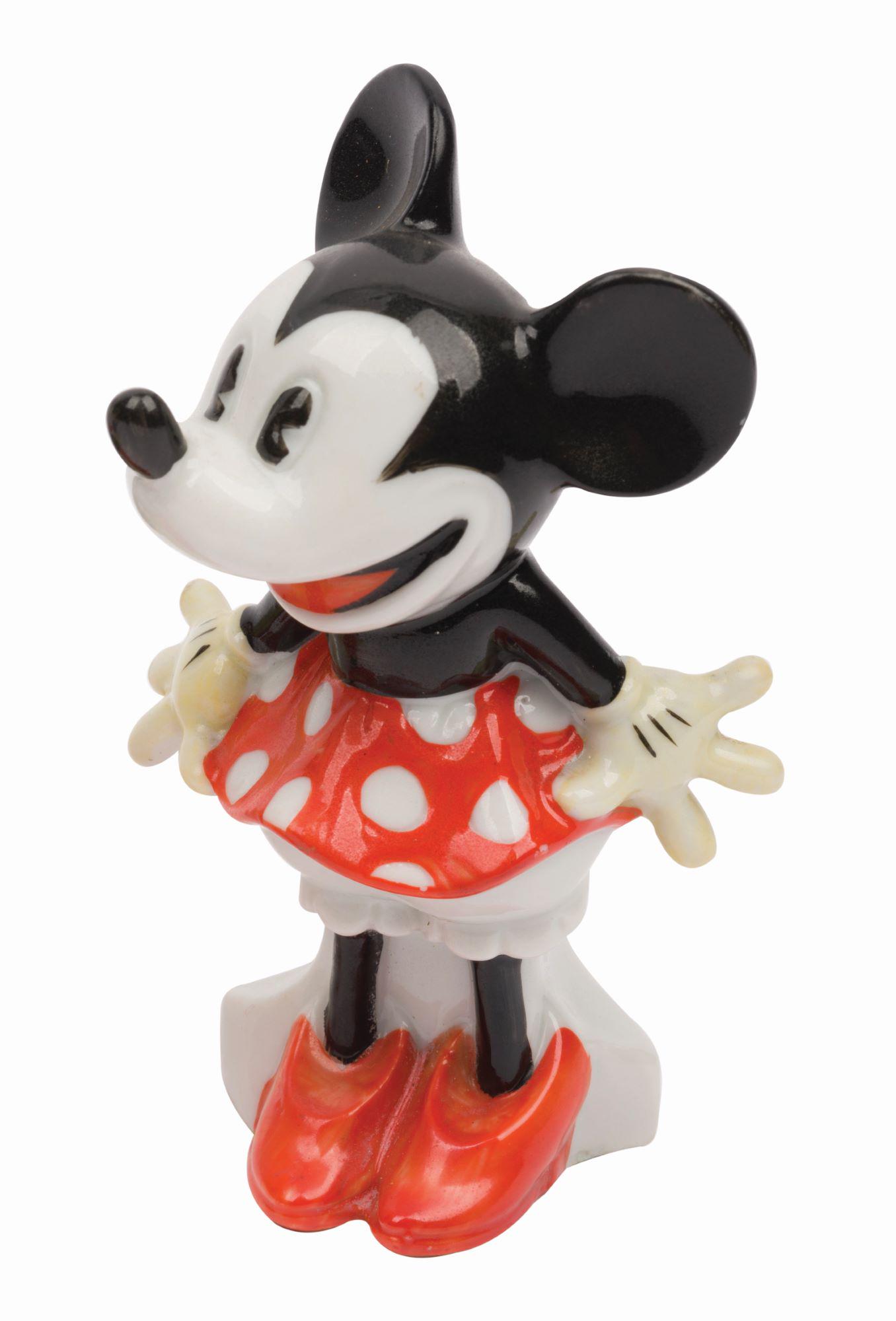 A Minnie Mouse Porcelain Toothbrush Holder. (1 of 1)