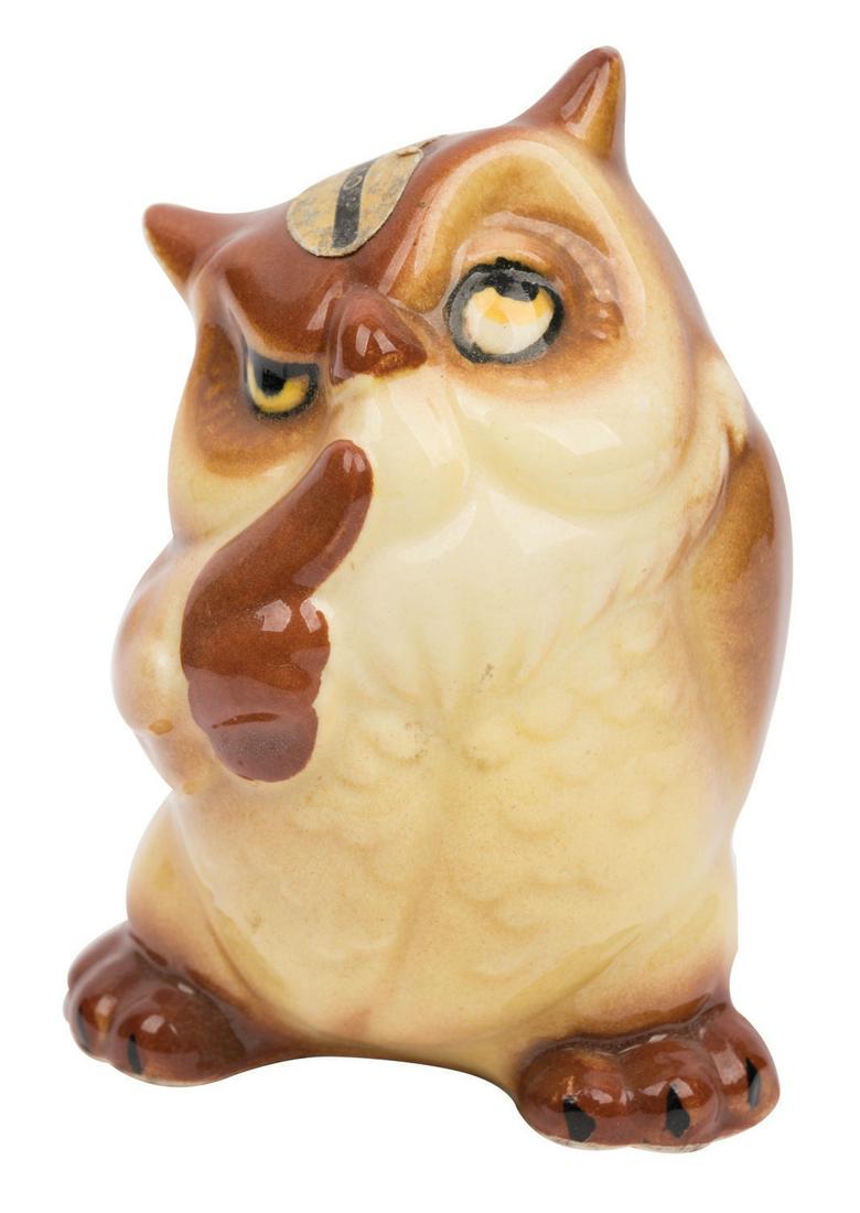 A Shaw Pottery Friend Owl Ceramic Figurine. (1 of 1)