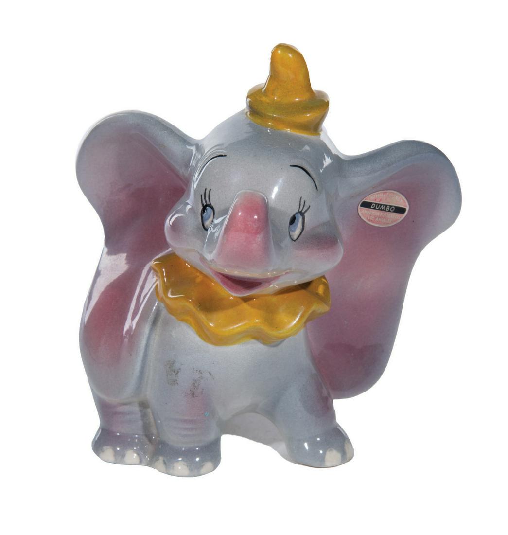An American Pottery Dumbo Ceramic Figurine. (1 of 3)