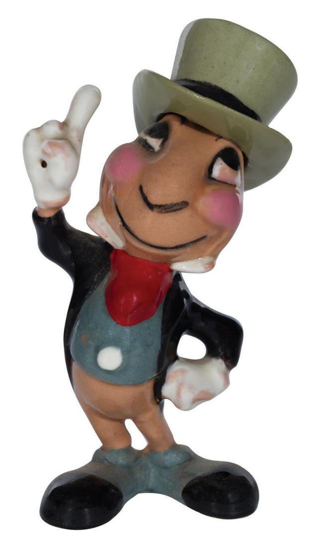 A Hagen-Renaker Jiminy Cricket Ceramic Figurine. (1 of 3)