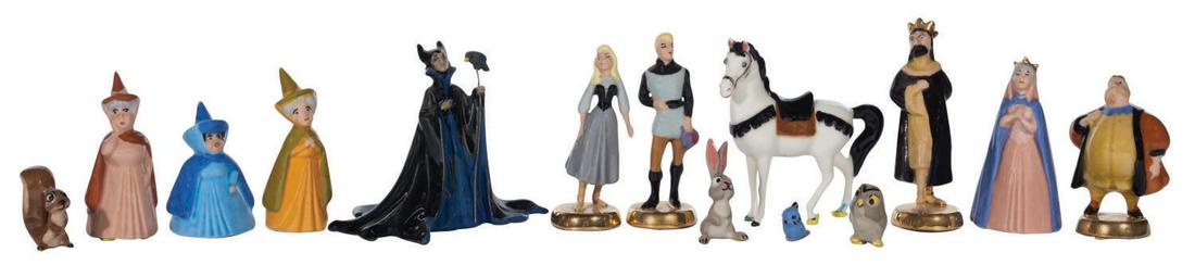 A Collection of  "Sleeping Beauty" Figurines. (1 of 2)