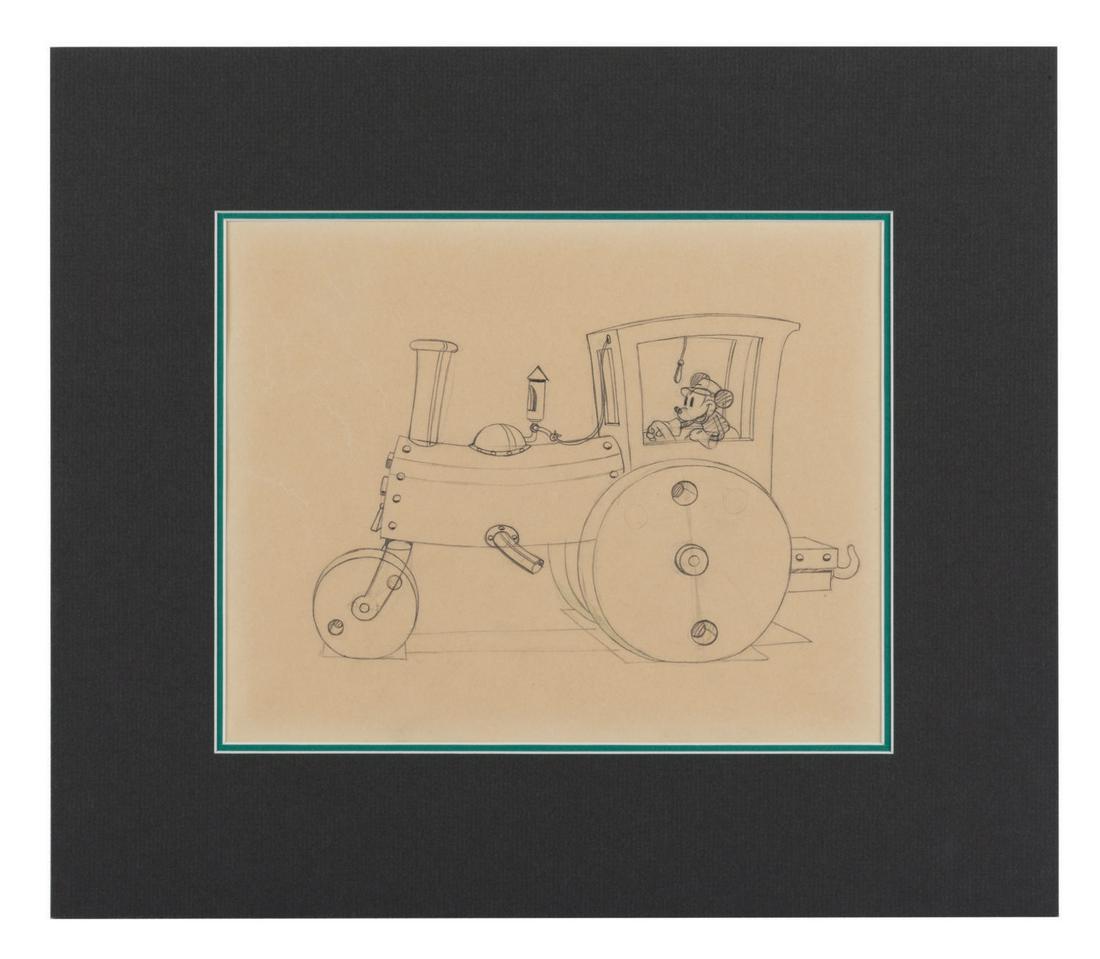 A Production Drawing from "Mickey's Steamroller." (1 of 1)