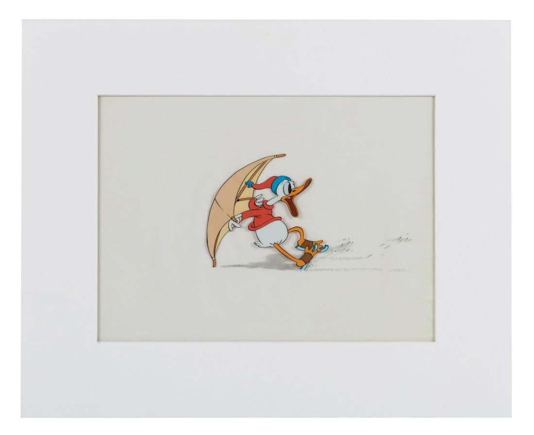 Original Production Cel of Donald Duck From "On Ice." (1 of 1)