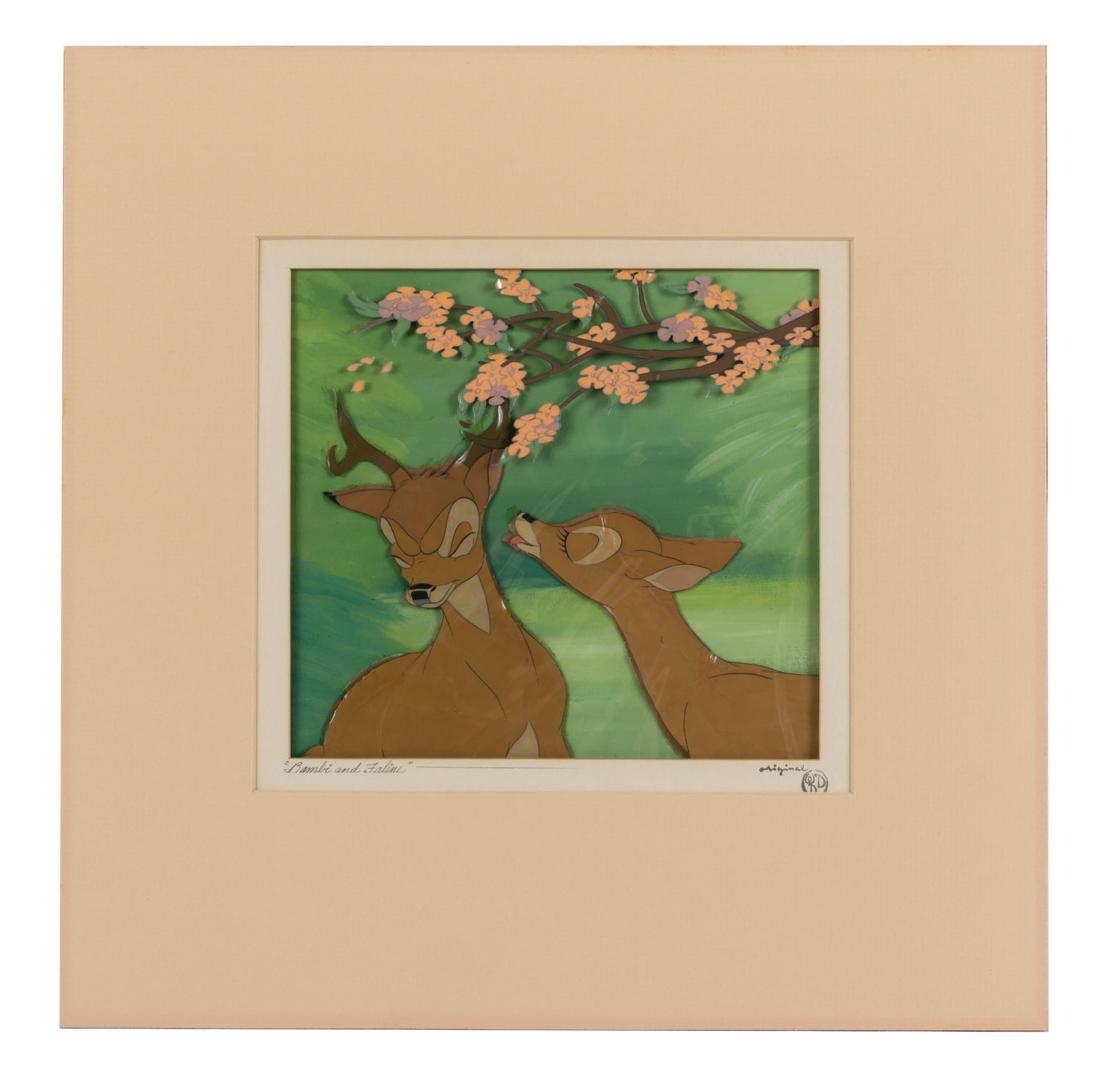 Production Cels of Bambi and Faline from "Bambi." (1 of 2)