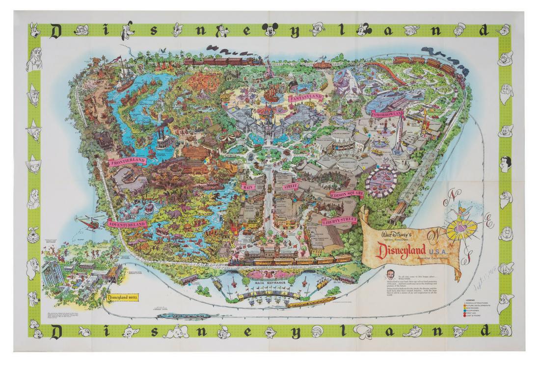 A 1964-B Disneyland Souvenir Map. (1 of 1)