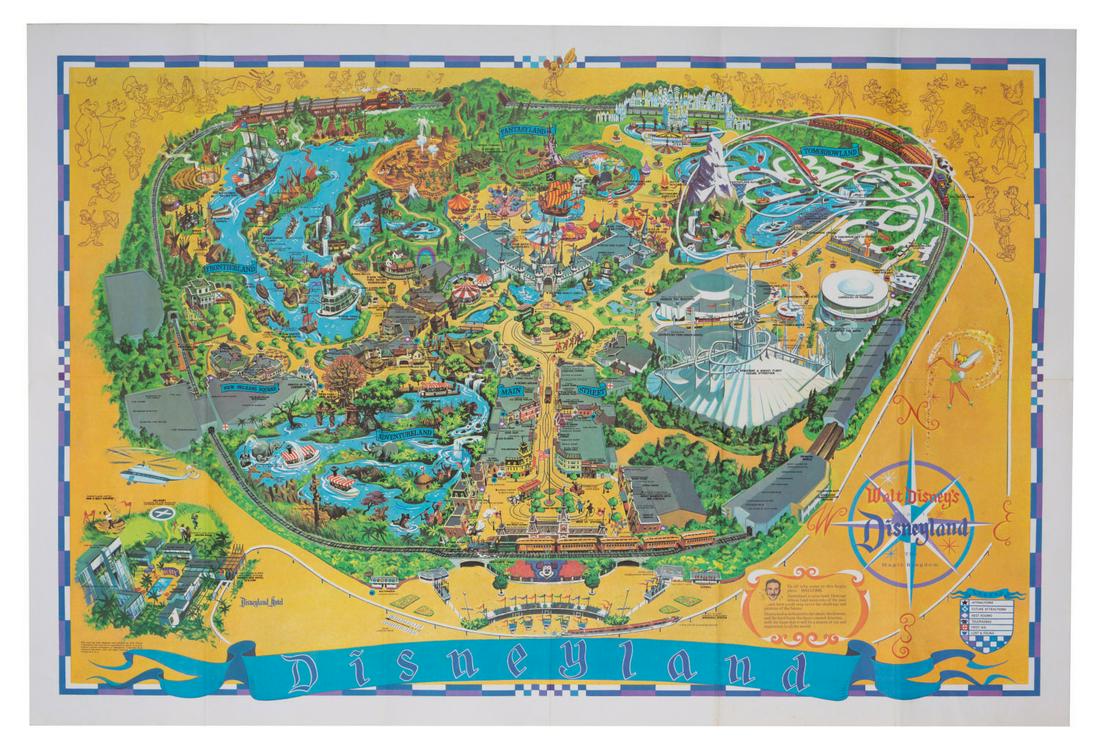 A 1968 Disneyland Souvenir Map. (1 of 1)