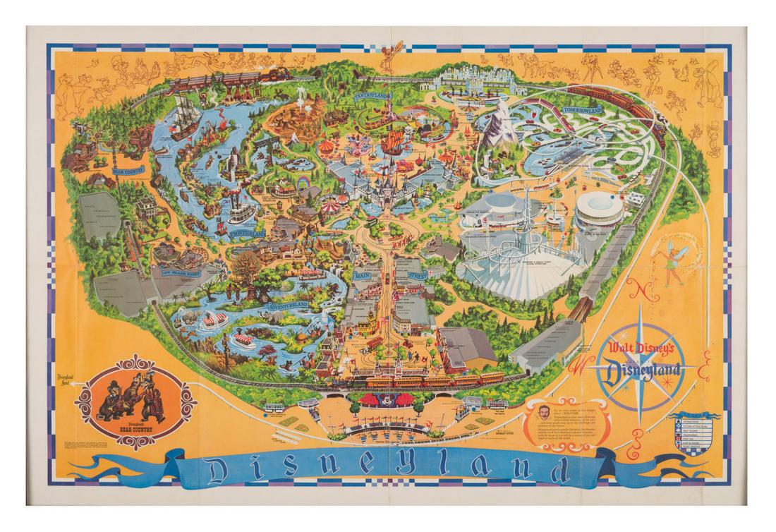 A 1972 Disneyland Souvenir Map. (1 of 1)